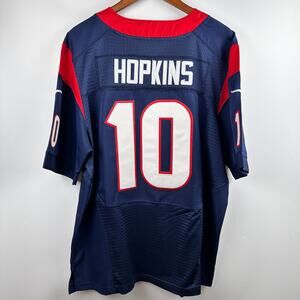 Adult NFL Nike Houston Texans DeAndre Hopkins Jersey #10 Blue Size 44